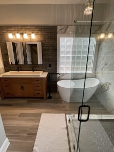 Bathroom Remodel with Walk In Shower