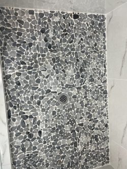 Walk In Shower Tile Floor Work Walk In Shower Tile Floor Work