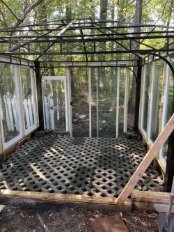 Greenhouse starting to come together.