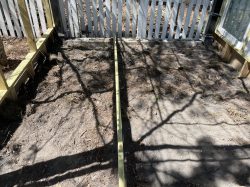 Level the Ground and Concrete in the Posts