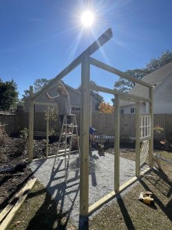 Installing Greenhouse Roof Rafter Installing Greenhouse Roof Rafter