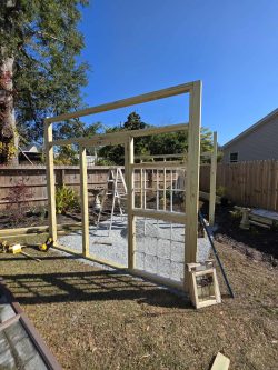 Building Greenhouse Front Wall Frame Building Greenhouse Front Wall Frame