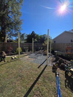 Installing Greenhouse Posts Installing Greenhouse Posts